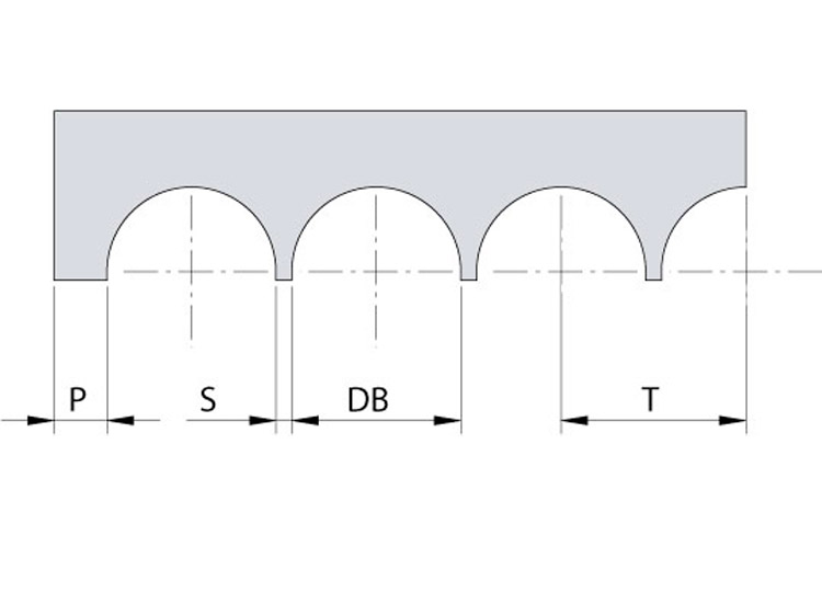 Smooth dowels profile cutter