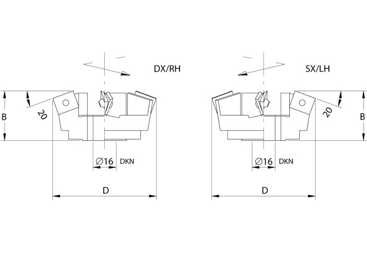 Cutterheads for biesse edgebanding machines