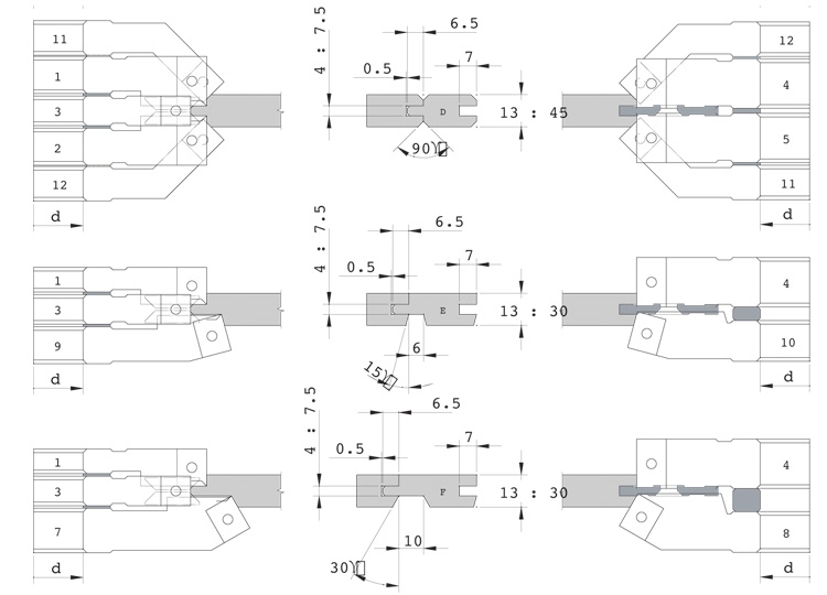 Adjustable tongue and groove cutterheads