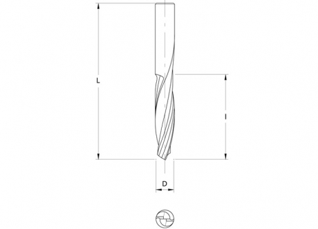 Frese elicoidali hw integrale z=2 (finitura)