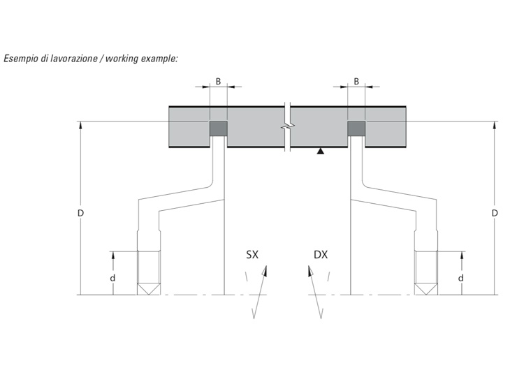 Diamond grooving cutters (recessed body).