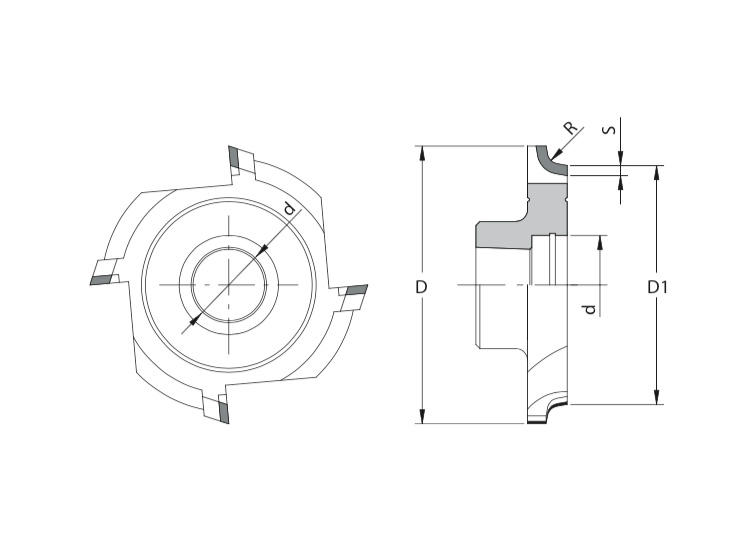 Edgebanding/rounding diamond cutters.