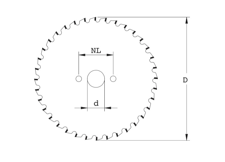 Lama circolare per seghe a pendolo e radiali