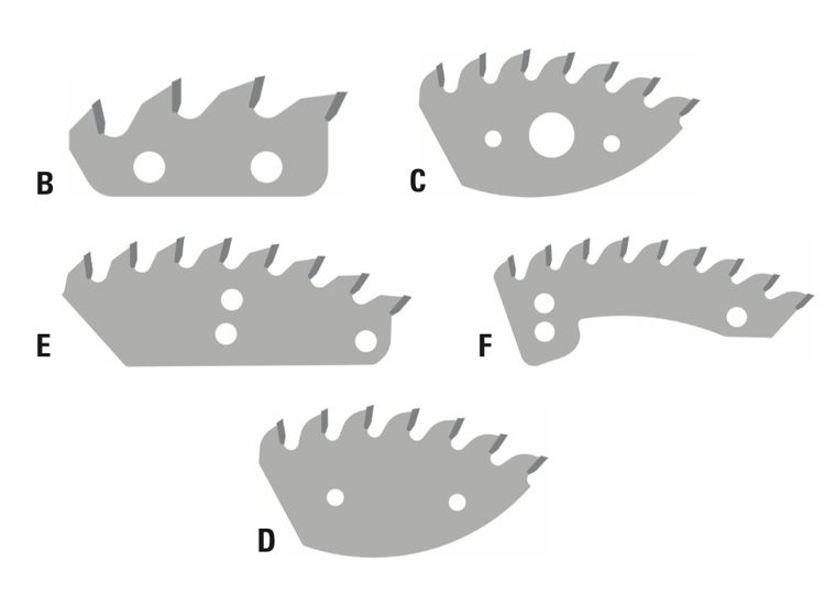 Trimming hoggers segments