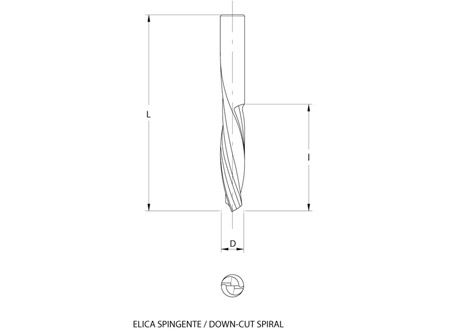 Frese elicoidali hw integrale z=2 (finitura)