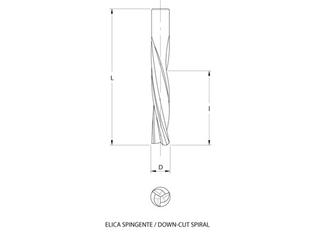 Frese elicoidali hw integrale z=3 (finitura)