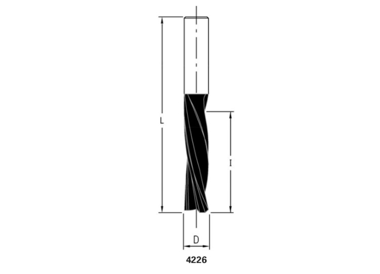 Solid hw spiral router cutters z=3 (finishing) bupdia coated 